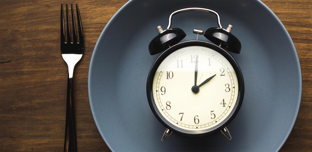 Clock representing fasting